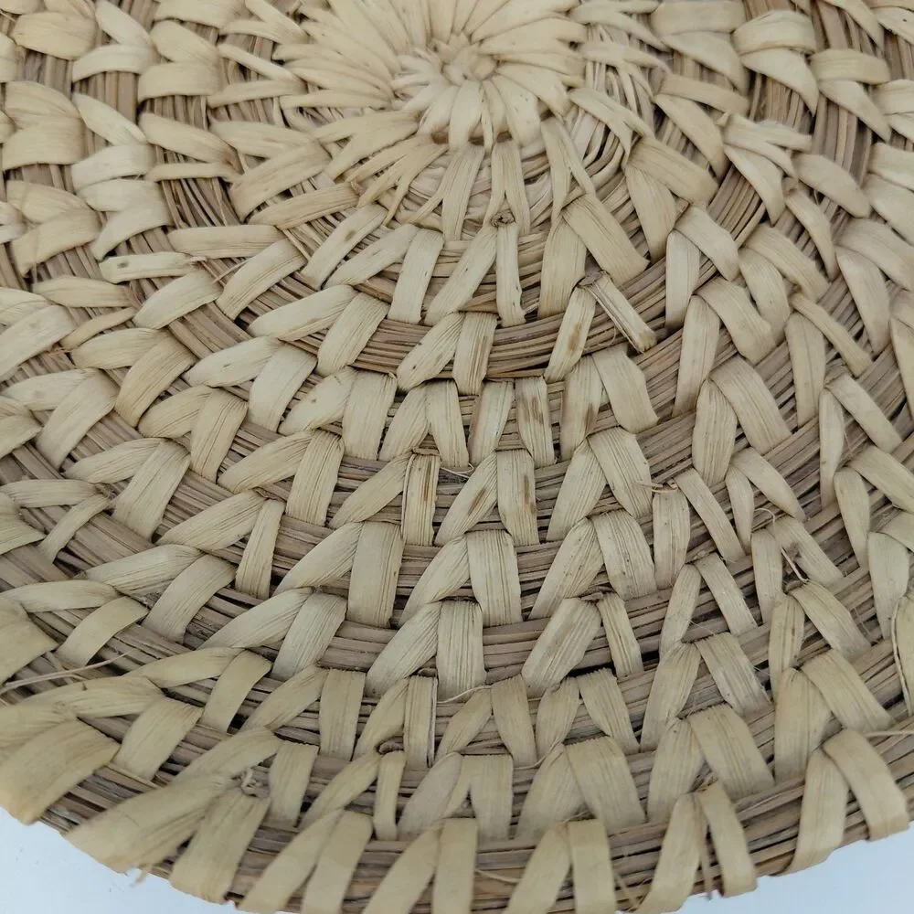 Tohono O'odham Papago  Woven Grass Basket Tray 7.5